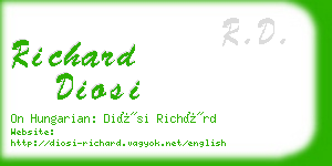 richard diosi business card