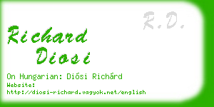 richard diosi business card